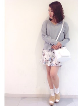 「キュロット」｜Rie   Taniguchiさん（レディース・160cm）の冬コーディネート