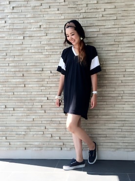 「alexanderwang（アレキサンダーワン）のアイテム（ワンピース/ドレス）」を使った、smileさん（レディース・165cm）の夏コーディネート