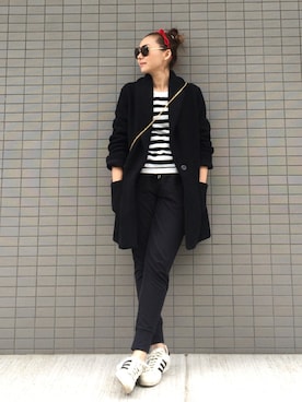 「アイテム（ピアス（片耳用））」を使った、smileさん（レディース・165cm）の冬コーディネート