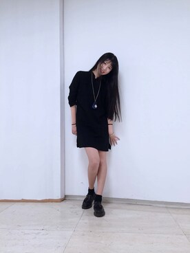 「school」｜「アイテム（ワンピース/ドレス）」を使った、YummyZさん（レディース・172cm）の秋コーディネート