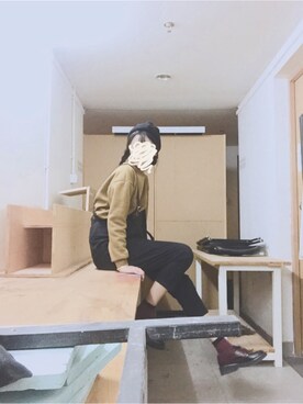 「school」｜「アイテム（ブーティ）」を使った、YummyZさん（レディース・172cm）の秋コーディネート