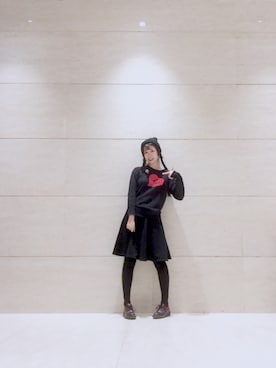 「school」｜「アイテム（ブーティ）」を使った、YummyZさん（レディース・172cm）の秋コーディネート