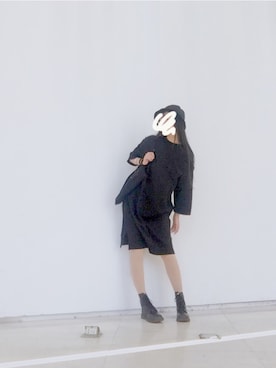 「school」｜「アイテム（ブーツ）」を使った、YummyZさん（レディース・172cm）の秋コーディネート