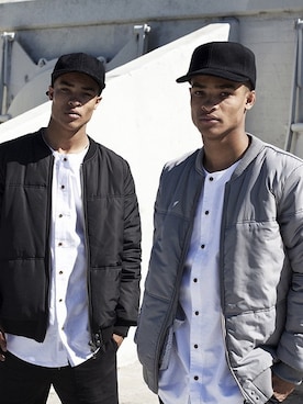 「アイテム（ダウンジャケット/コート）」を使った、ILoveUglyさん（メンズ・193cm）の春コーディネート