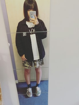 「SANTA CRUZ（サンタクルーズ）のアイテム（ブルゾン）」を使った、marodadyさん（レディース・163cm）の秋コーディネート