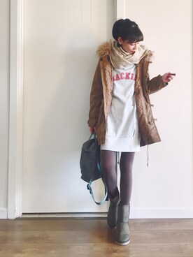 喵喵小桃さん(レディース・160cm)の冬コーディネート