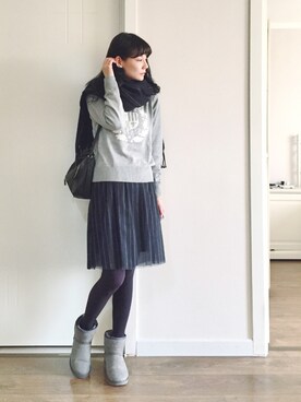 喵喵小桃さん（レディース・160cm）の冬コーディネート