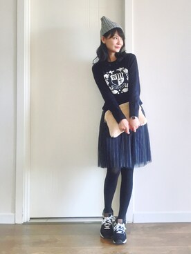 喵喵小桃さん（レディース・160cm）の冬コーディネート