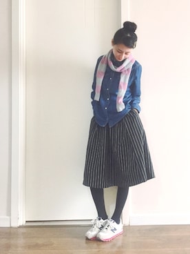 喵喵小桃さん（レディース・160cm）の春コーディネート