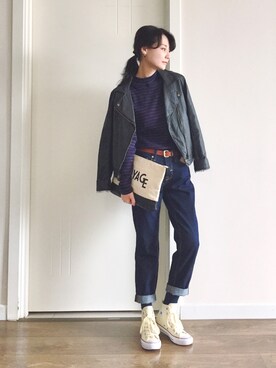 喵喵小桃さん（レディース・160cm）の春コーディネート