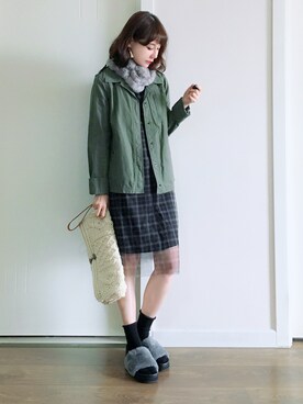 「CHARM.（チャーム）のアイテム」を使った、喵喵小桃さん（レディース・160cm）の秋コーディネート