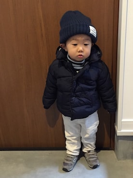 「babygap」｜「アイテム（その他トップス）」を使った、maiさん（キッズ・90cm）の冬コーディネート