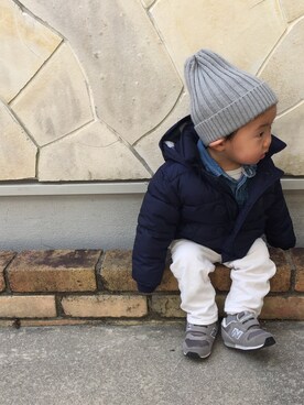 「babygap」｜「アイテム（ダウンジャケット/コート）」を使った、maiさん（キッズ・90cm）の冬コーディネート