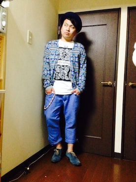 「IRIE（イリエ）のアイテム（アクセサリー）」を使った、小林一寿さん（メンズ・164cm）の春コーディネート