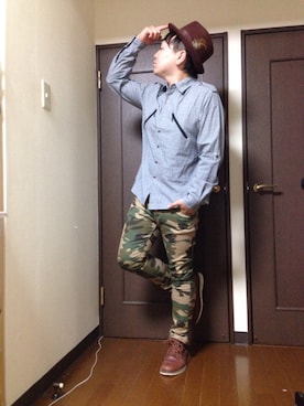 「FULL LIFE（フルライフ）のアイテム」を使った、小林一寿さん（メンズ・164cm）の夏コーディネート