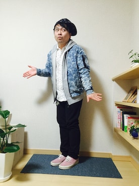 小林一寿さん(メンズ・164cm)の春コーディネート