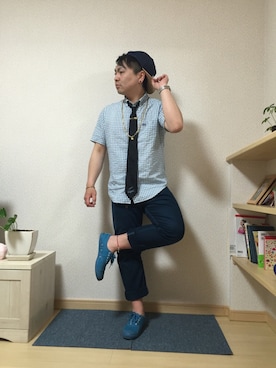 小林一寿さん（メンズ・164cm）の春コーディネート