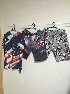 「Reasonのアイテム」を使った、小林一寿さん（メンズ・164cm）の夏コーディネート