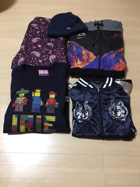 「LRG（エルアールジー）のアイテム（帽子）」を使った、小林一寿さん（メンズ・164cm）の秋コーディネート