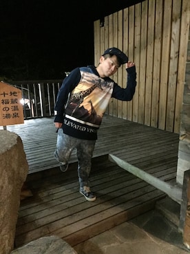 「JOEY FACTORY（ジョーイファクトリー）のアイテム」を使った、小林一寿さん（メンズ・164cm）の冬コーディネート