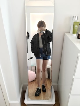 「mixxmixのアイテム（ジャケット/アウター）」を使った、ZeldaXさん（レディース・163cm）の秋コーディネート