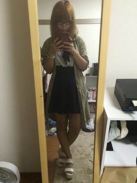 「Dosch（ドスチ）のアイテム（シャツ/ブラウス）」を使った、ainyan.さん（レディース・152cm）の夏コーディネート