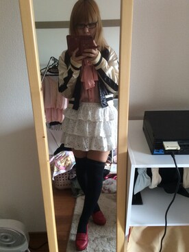 「one way（ワンウェイ）のアイテム（スタジャン）」を使った、ainyan.さん（レディース・152cm）の秋コーディネート