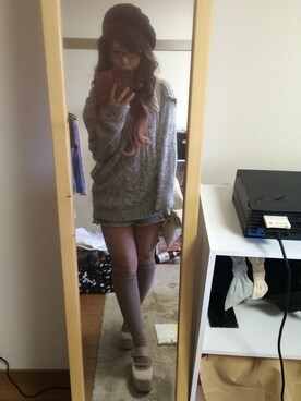 「CECIL McBEE（セシルマクビー）のアイテム（ハンチング/ベレー帽）」を使った、ainyan.さん（レディース・152cm）の秋コーディネート