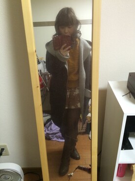 「LD prime（エルディープライム）のアイテム（パンツ）」を使った、ainyan.さん（レディース・152cm）の冬コーディネート