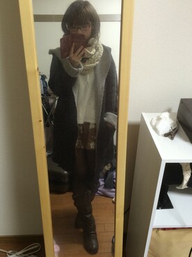 「LD prime（エルディープライム）のアイテム（パンツ）」を使った、ainyan.さん（レディース・152cm）の冬コーディネート