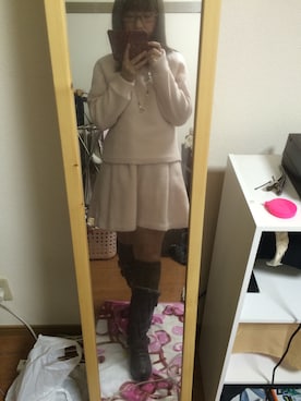 「LD prime（エルディープライム）のアイテム（トップス）」を使った、ainyan.さん（レディース・152cm）の冬コーディネート