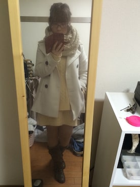 「LD prime（エルディープライム）のアイテム（トップス）」を使った、ainyan.さん（レディース・152cm）の冬コーディネート