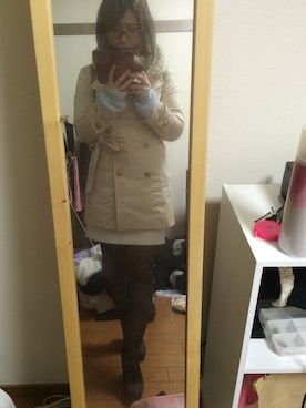 「MA*RS（アメーバーマーズ）のアイテム（トレンチコート）」を使った、ainyan.さん（レディース・152cm）の春コーディネート