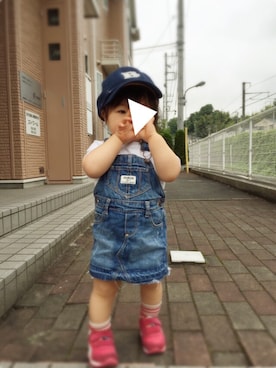 「Carter's（カーターズ）のアイテム（オールインワン・サロペット）」を使った、ひな♡さん（キッズ・80cm）の夏コーディネート