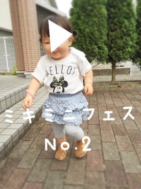 「HB（エイチビー）のアイテム」を使った、ひな♡さん（キッズ・80cm）の夏コーディネート