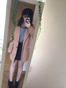 「SpRay（スプレイ）のアイテム（ハンチング/ベレー帽）」を使った、ゆりさん（レディース・163cm）の秋コーディネート