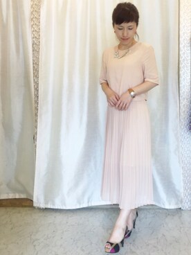 「Import & Select（インポートアンドセレクト）のアイテム（ブレスレット）」を使った、mariokinawaさん（レディース・152cm）の夏コーディネート