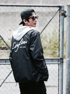 「Leyline」｜「アイテム（ナイロンジャケット）」を使った、yuumaさん（メンズ・173cm）の秋コーディネート
