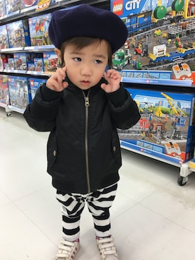 「LEGO（レゴ）のアイテム（その他）」を使った、ミュウ☆さん（キッズ・110cm）の冬コーディネート