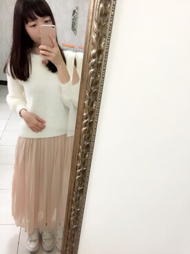 「アイテム（シューケア用品）」を使った、alicealice0305さん（レディース・153cm）の春コーディネート