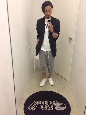 「L.H.P（エルエイチピー）のアイテム（テーラードジャケット）」を使った、相川直輝さん（メンズ・170cm）の春コーディネート