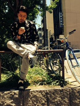 「L.H.P（エルエイチピー）のアイテム（PC・スマホグッズ/家電）」を使った、相川直輝さん（メンズ・174cm）の春コーディネート