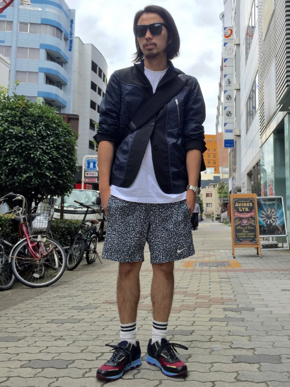 「相川、LHP名古屋、LHP、ちえぱんだ、MARNI、NIKE、LANVIN、lexdray、adsr、ショーツ」｜「NIKEのアイテム（パンツ、ホワイト系）」を使った、相川直輝さん（メンズ・174cm）の夏コーディネートの1枚目の写真