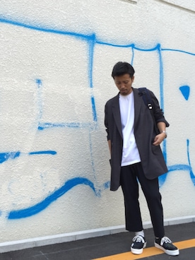 「JULIEN DAVID（ジュリエンデビッド）のアイテム（テーラードジャケット）」を使った、相川直輝さん（メンズ・174cm）の夏コーディネート