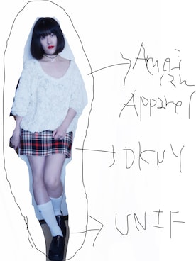 「American Apparel（アメリカンアパレル）のアイテム（Tシャツ/カットソー、ホワイト系）」を使った、EYEさん（レディース・161cm）の春コーディネート