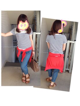「UNITED ARROWS（ユナイテッドアローズ）のアイテム」を使った、鈴木さん（レディース・154cm）の夏コーディネート