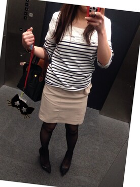 「疲れたな」｜鈴木さん（レディース・154cm）の秋コーディネート