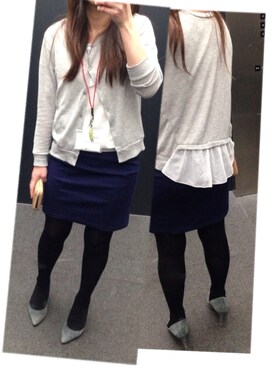 「疲れたな」｜鈴木さん（レディース・154cm）の冬コーディネート