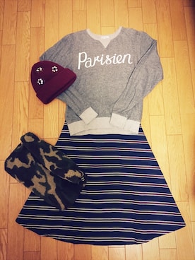 りちゃこ(バニラビーンズ)さん（レディース・173cm）の秋コーディネート