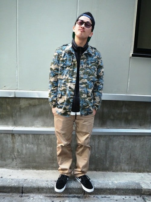 Masaya Avirex 新宿 Avirexのミリタリージャケットを使ったコーディネート Wear Masaya Avirex 新宿 Avirexのミリタリージャケットを使ったコーディネート Wear
